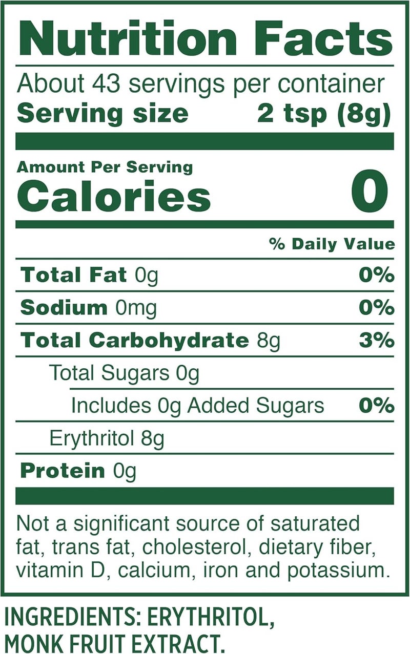 Whole Earth Monk Fruit Sweetener with Erythritol - 12 oz - Image 3